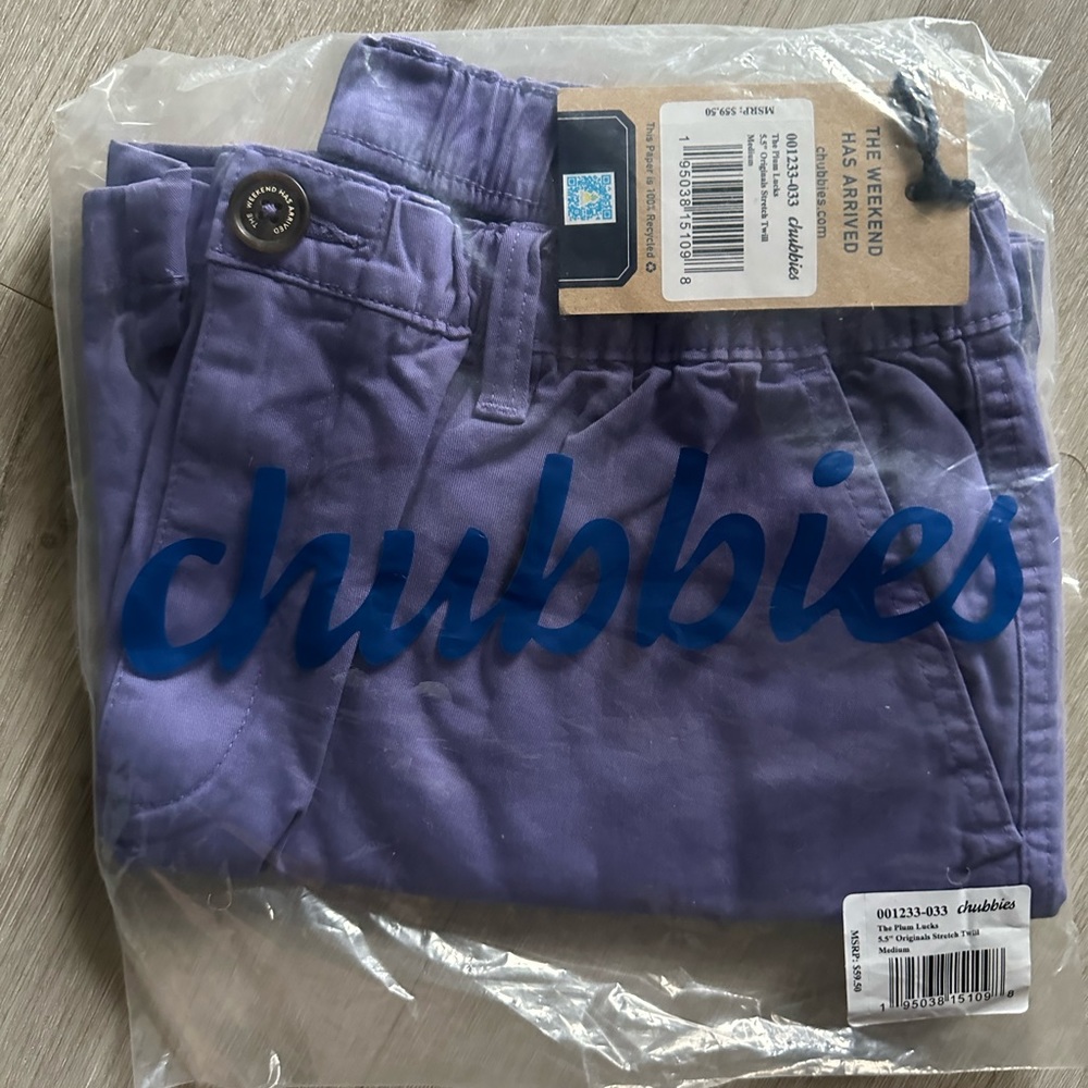 Men's Chubbies NWT Blue Shorts - M 5.5"